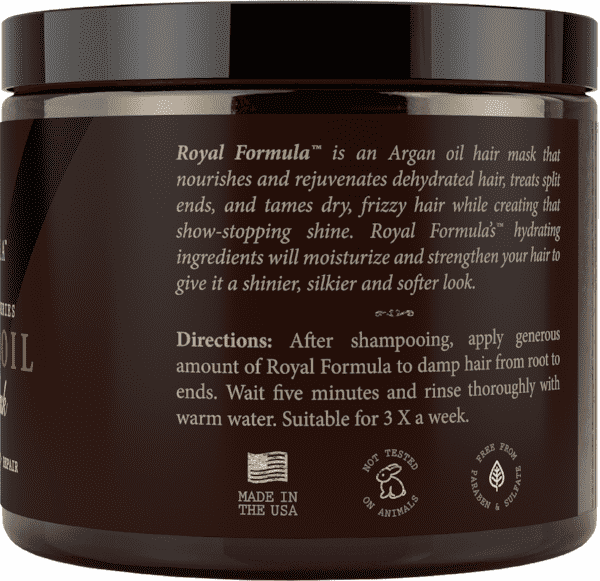 Royal Formula Argan Oil Hair Mask Deep Conditioning Treatment How To Use Instructions