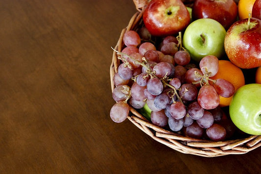 A basket of different fruit