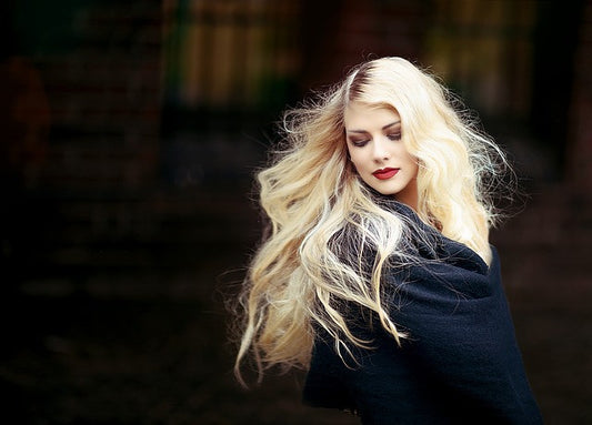 Girl with long blond hair