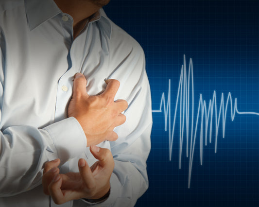 Man with a heart pain