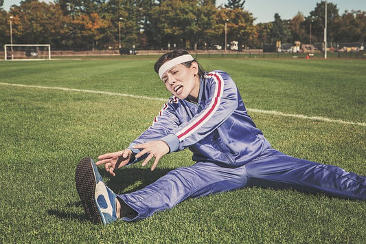  Woman doing stretching exercises