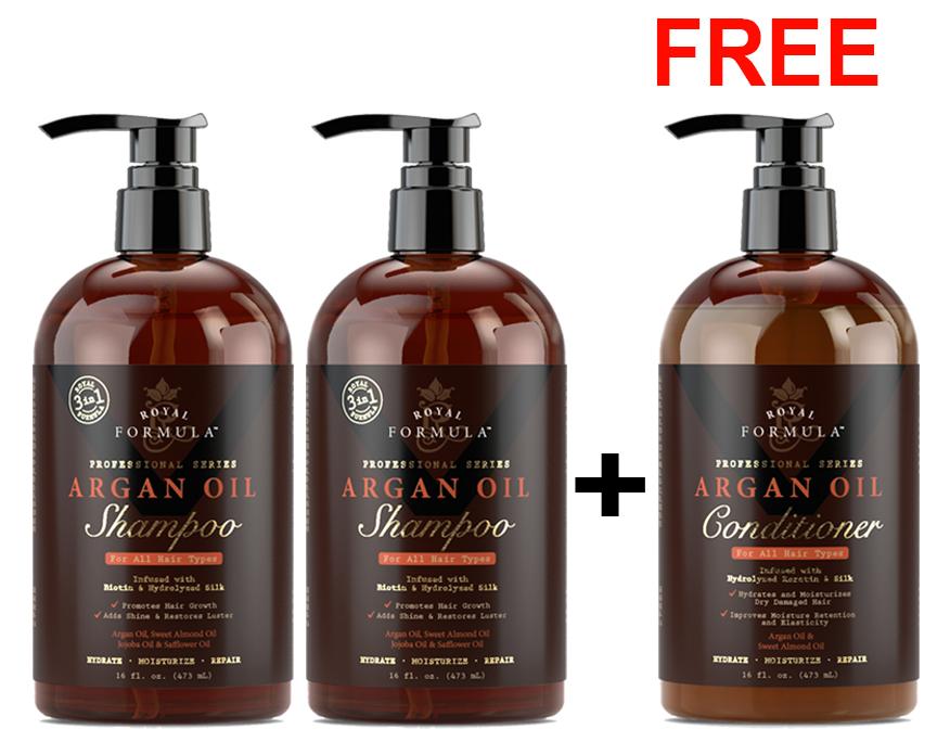 Buy 2 Argan Oil Shampoo Get FREE Conditioner 