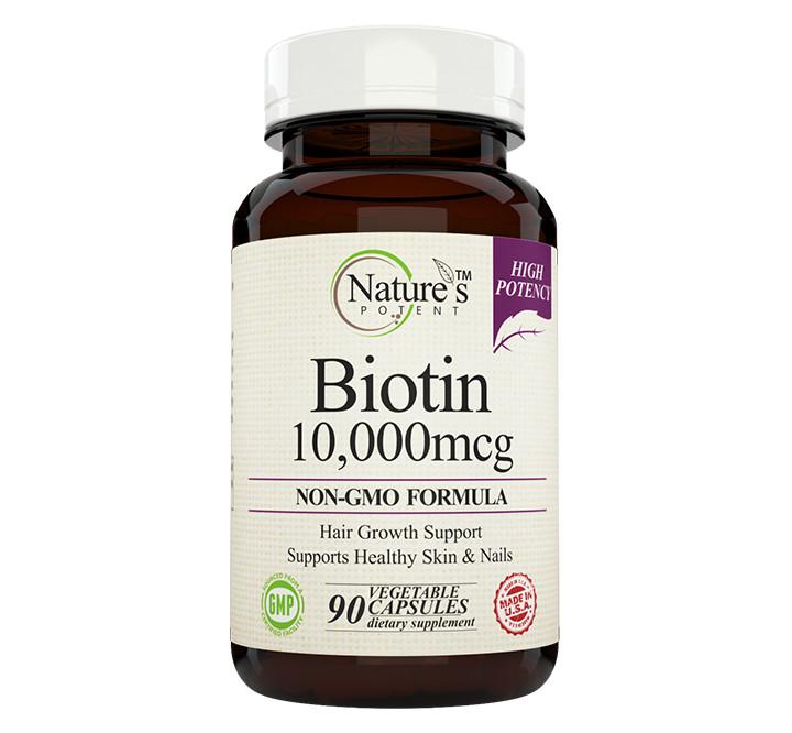 Himalayan Organics Biotin 10000mcg for Hair Growth Tablets - 120 :  Amazon.in: Health & Personal Care