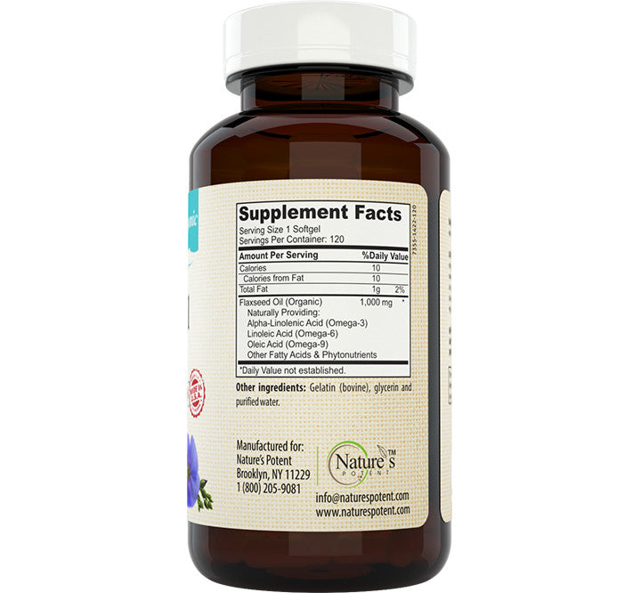  Organic Flaxseed Oil 1000 Mg