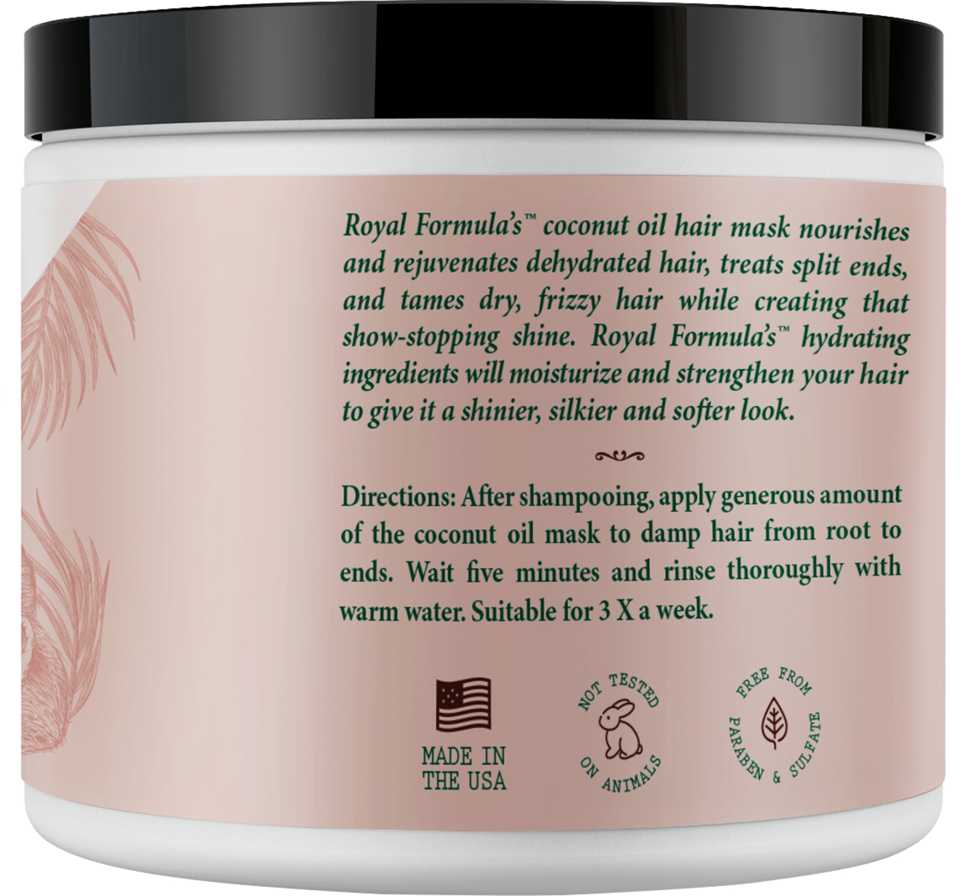 How to Use Royal Formula Coconut Oil Hair Mask Deep Conditioning Treatment 