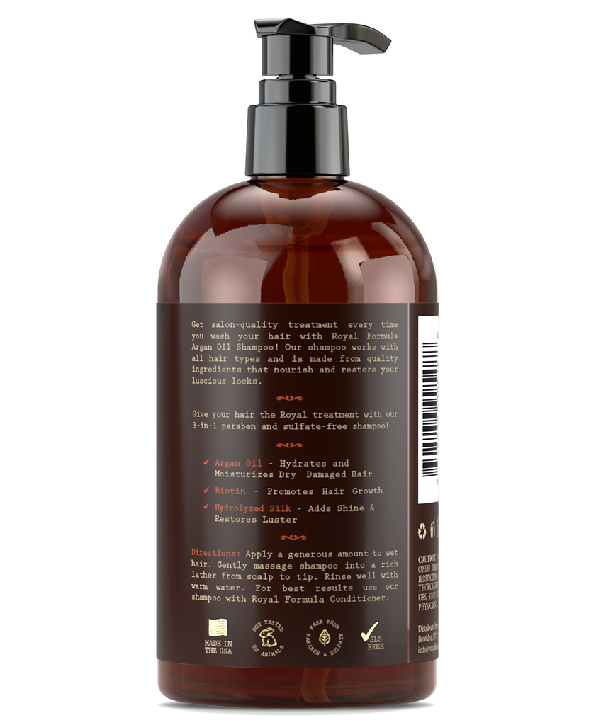 Royal Formula - Argan Oil Shampoo [ how to use ] Sulfate, Paraben, Sodium Free