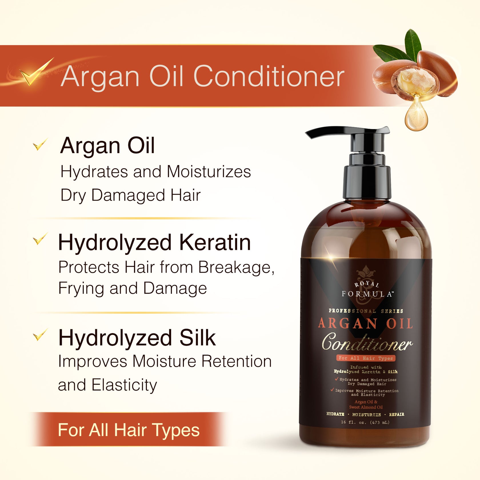 Royal Formula Argan Oil Shampoo & Conditioner Set Nature's Potent