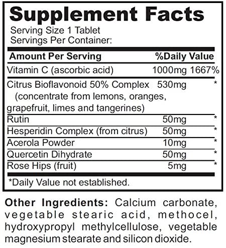 Nature's Potent - Zinc 50mg and Vitamin C1000mg Supplement